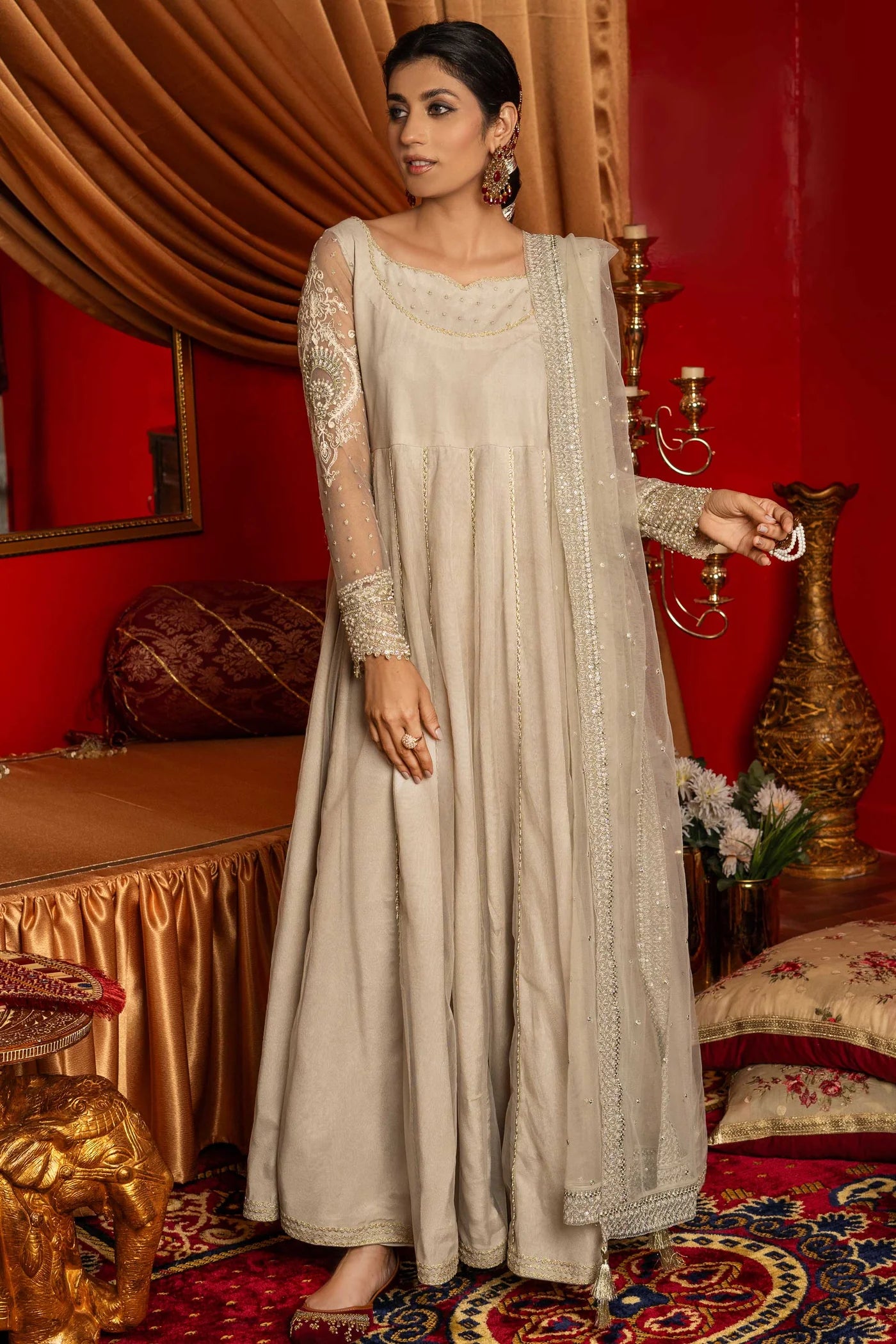 Dull Mushroom Grey Maxi 3pc