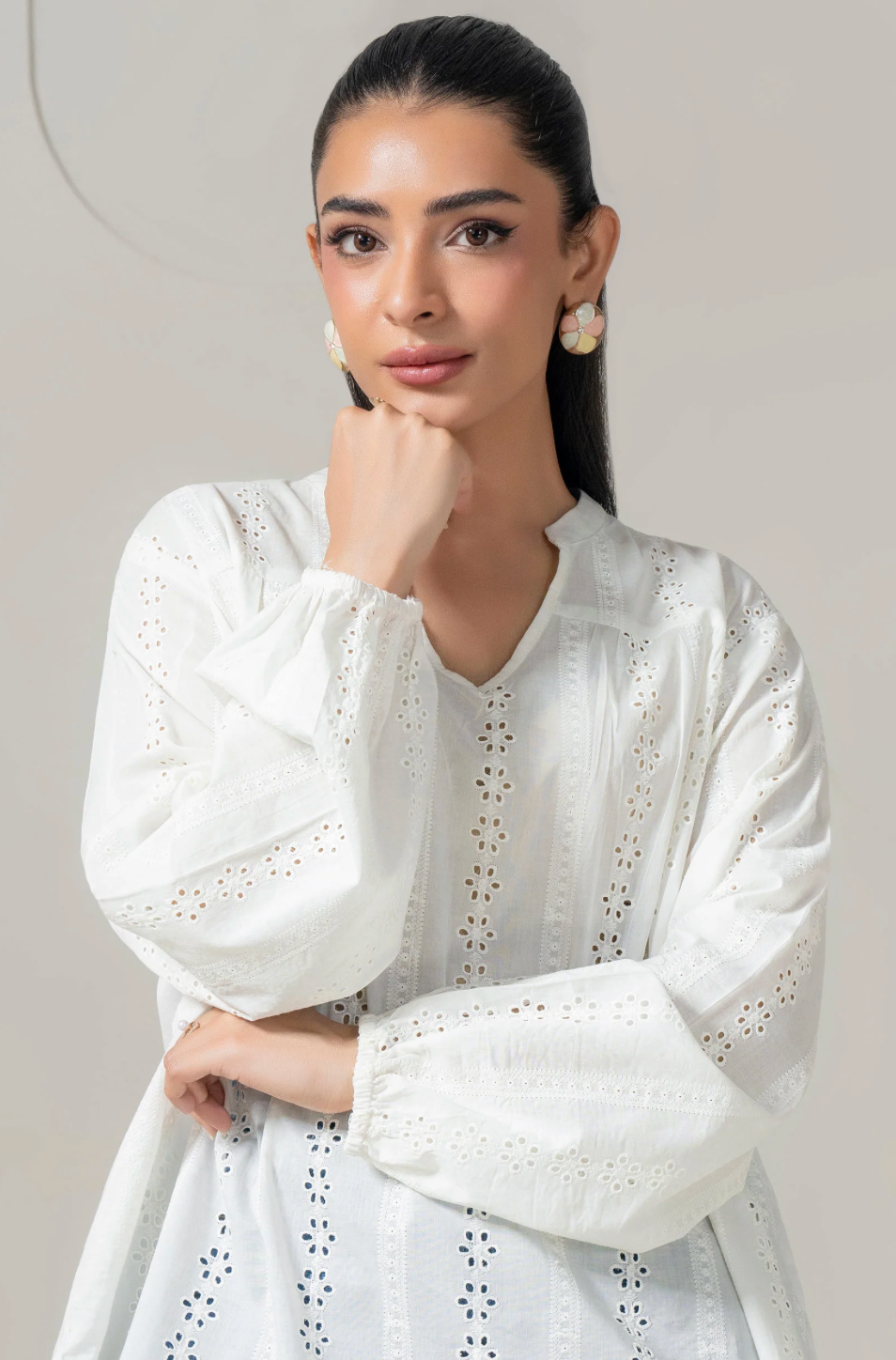 Cotton Lawn /White shirt