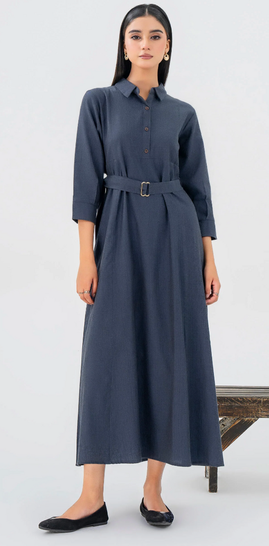 Long Shirt in Dark blue