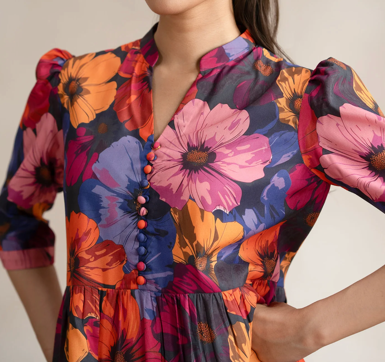 Floral Printed long Maxi