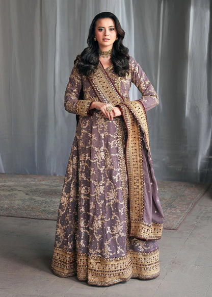 Mauve Chiffon Maxi with embellishments