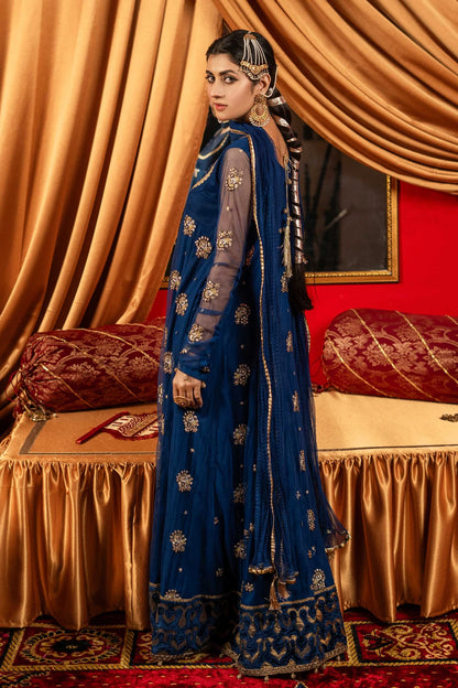 Shirt with Sharara / Blue Maxi