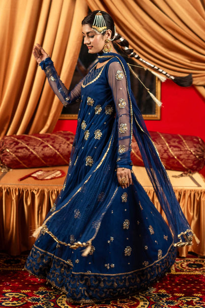 Shirt with Sharara / Blue Maxi