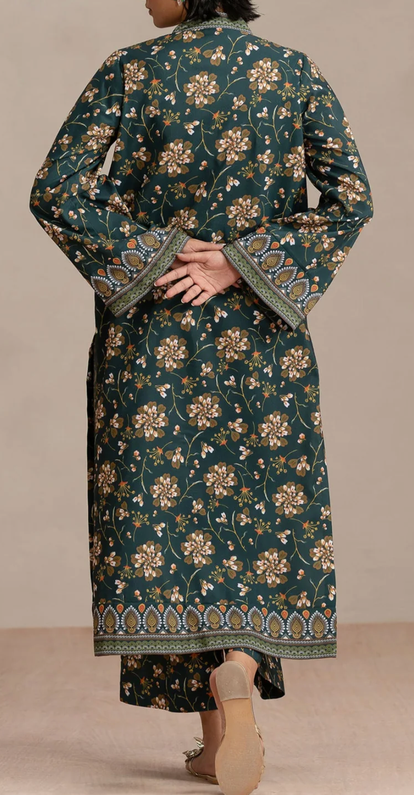 Dark Green printed Co-ord set