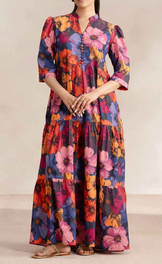 Floral  Printed long Maxi