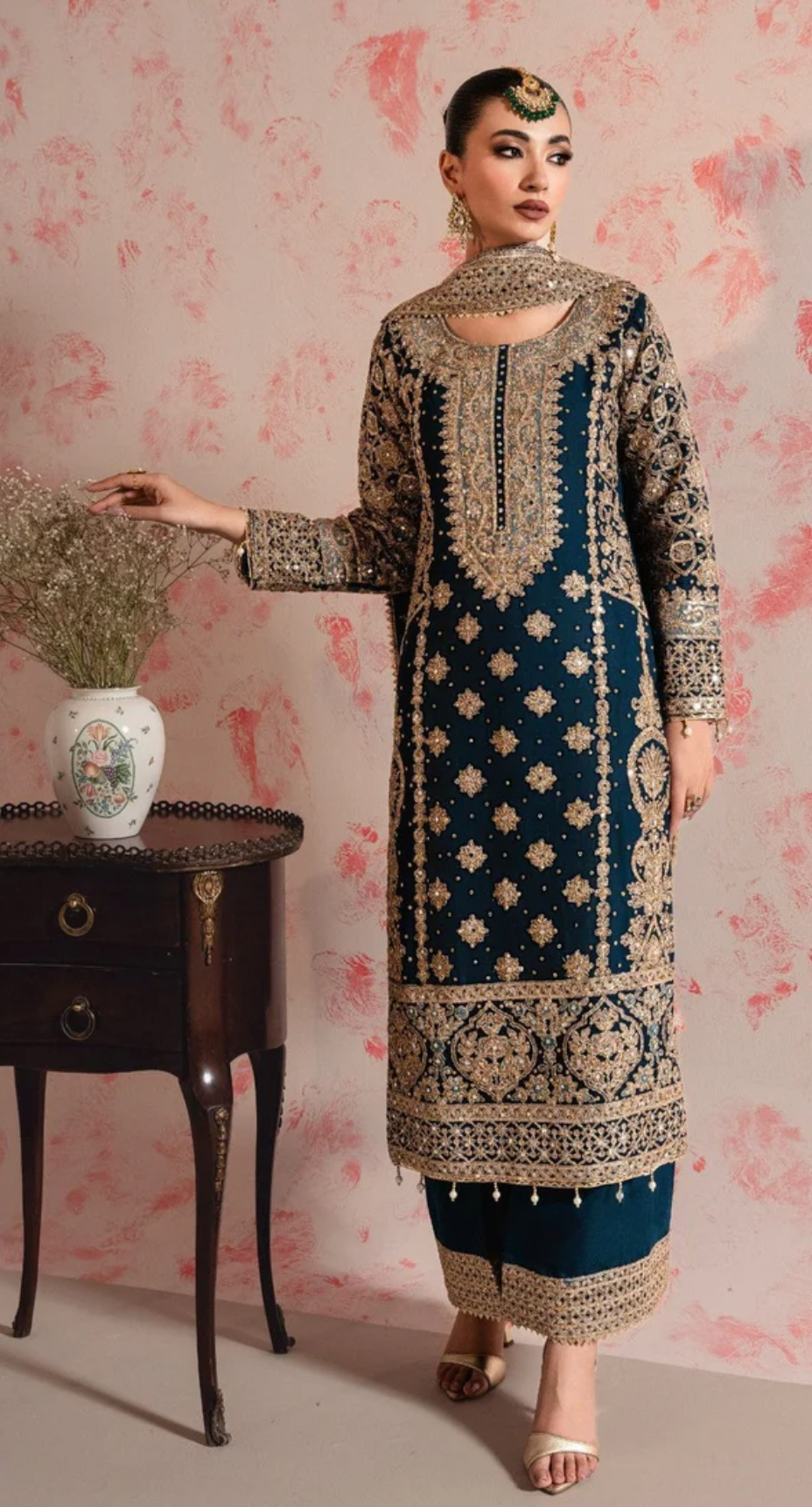 Teal Kurta Set