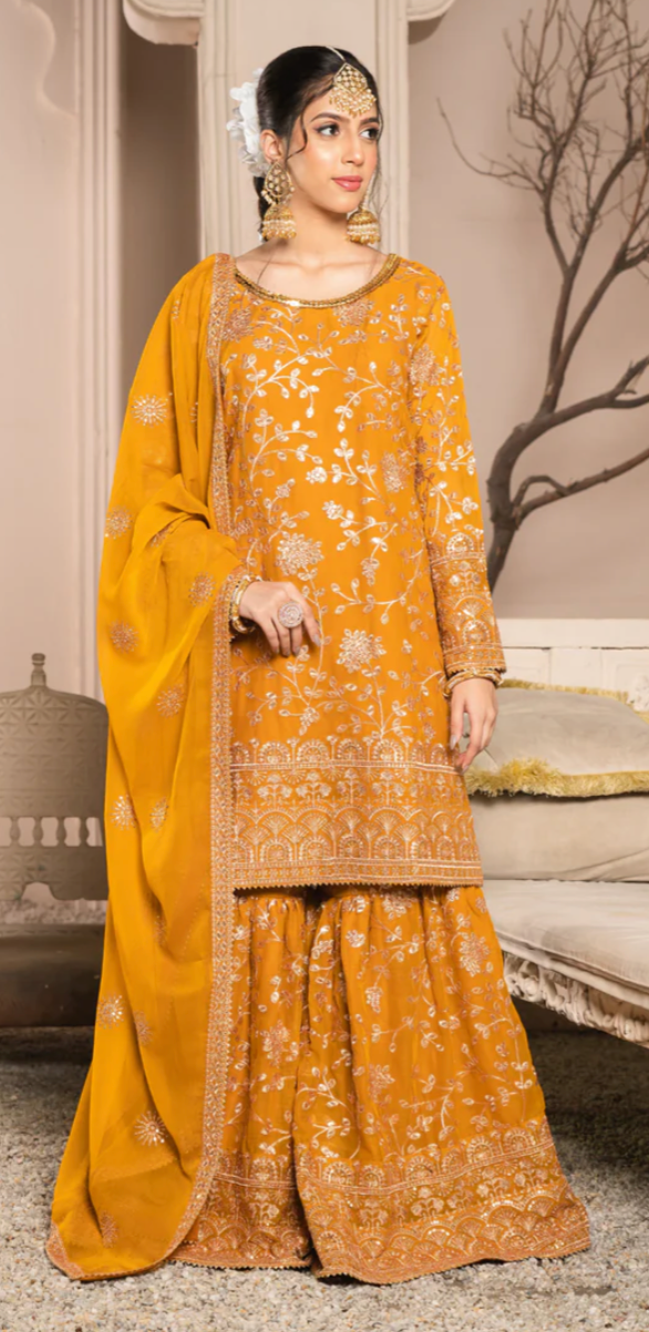Gharara -Mustard color